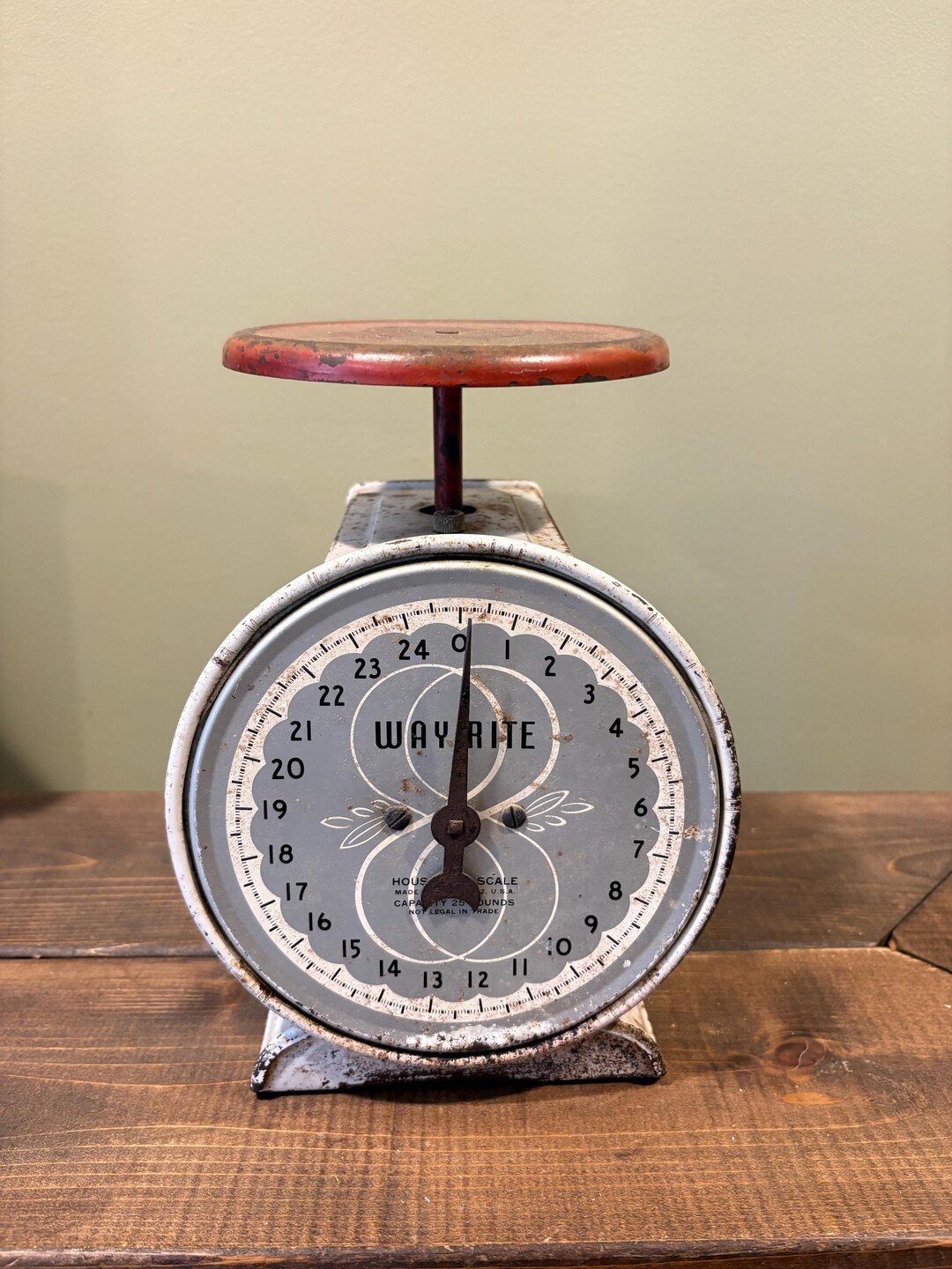Antique Primitive Scale Farmhouse Primitive Kitchen Decor Wayrite Scale ...