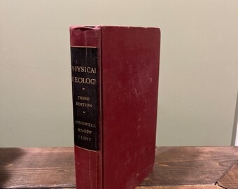 Physical Geology Third Edition Longwell Knopf Lint Geology Reference Book Retro Science Nature Geologist Reference Book Crystal Collector