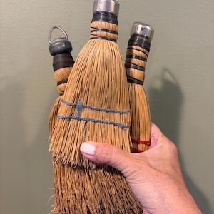 Lot of 3 Antique Vintage Farmhouse Whisk Brooms, Farmhouse Decor, Cottage Style