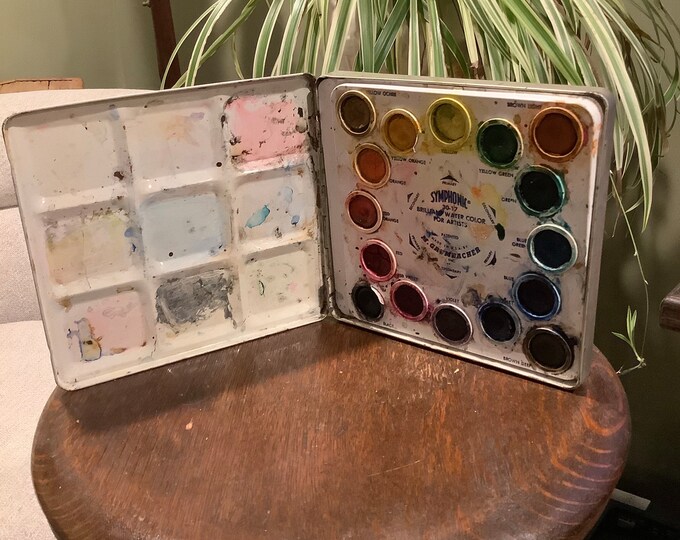 Vintage Art Supplies Vintage Grumbacher Symphonic Brilliant Watercolor