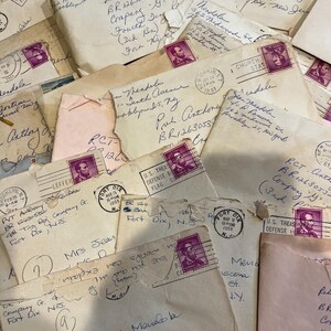 Efímeras del ejército, cartas escritas a mano de los años 60, cartas de amor, sobres con sellos, soldado en Fort Dix, correspondencia de la guerra de Vietnam