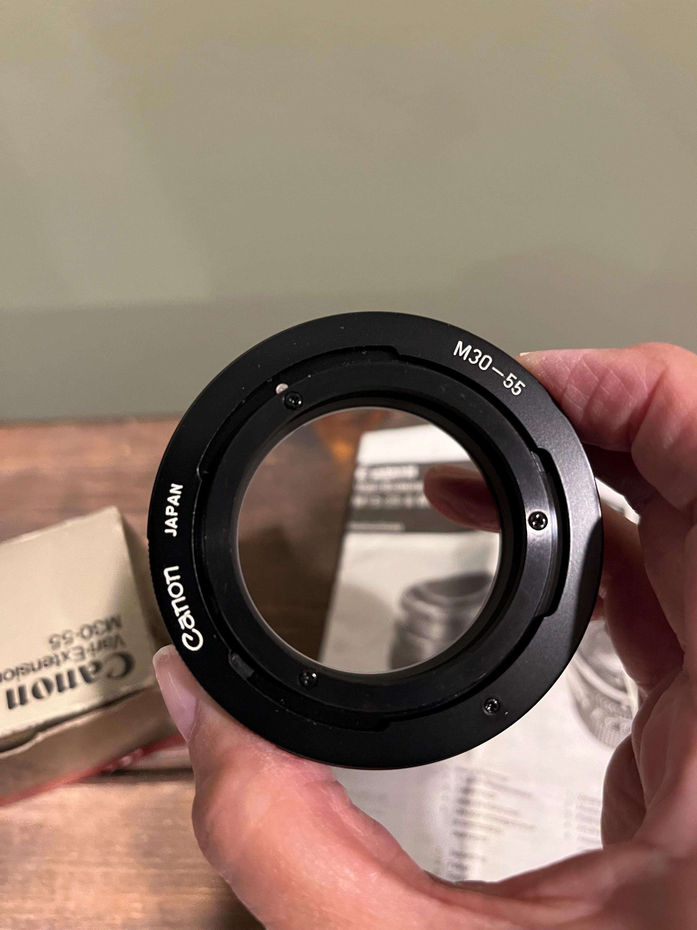 Canon Vari-extension Tube M30-55 Vinatge Photography Camera Canon Vari-extension Tube M30-55 Vinatge Photography Camera