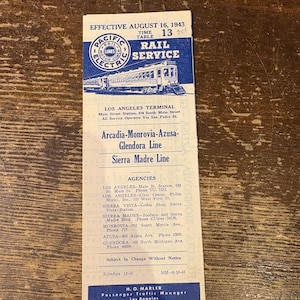 1940's Train Ticket - Etsy