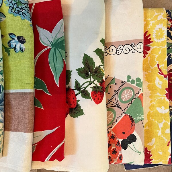 Vintage Tablecloths Etsy