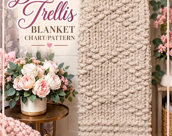 Diamond Trellis Blanket Stitch Chart
