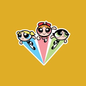 Powerpuff Girls Digital Sticker| Cute Printable Sticker| The Powerpuff Girls|  Cartoon Network| Nostalgic Sticker|