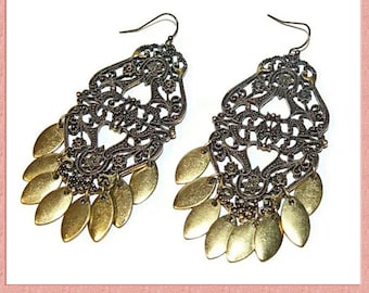 Unique Boho Long Pierced Earrings