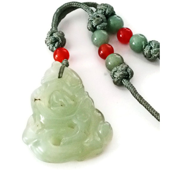 Green Jade Pendant Necklace - image 7