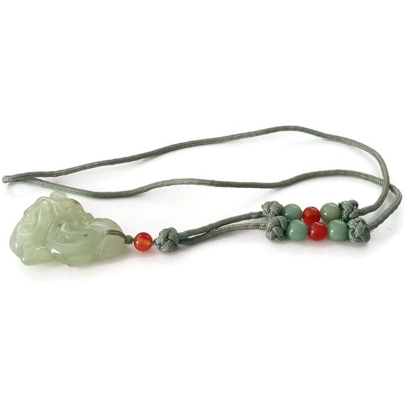 Green Jade Pendant Necklace - image 6