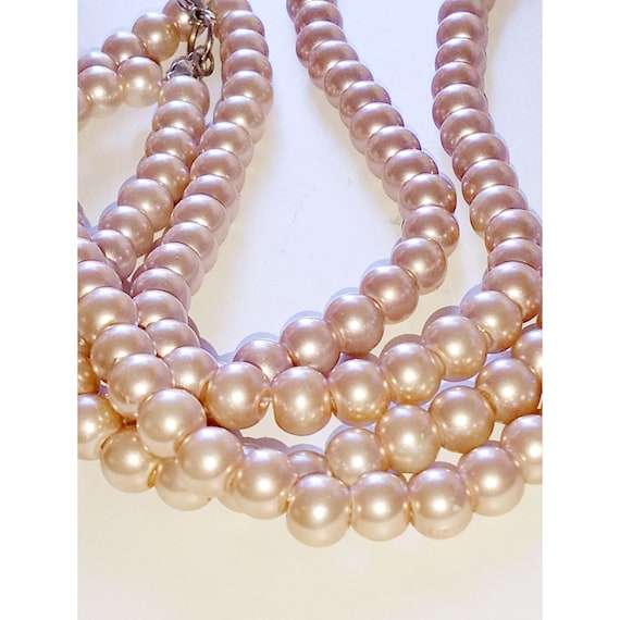 Light Champagne Color Quality Glass Pearl Double S
