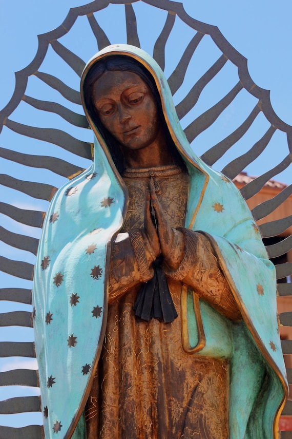 Virgen de Guadalupe, Santa Fe, New Mexico (5" x 7" photographic greeting card - blank inside/with envelope)
