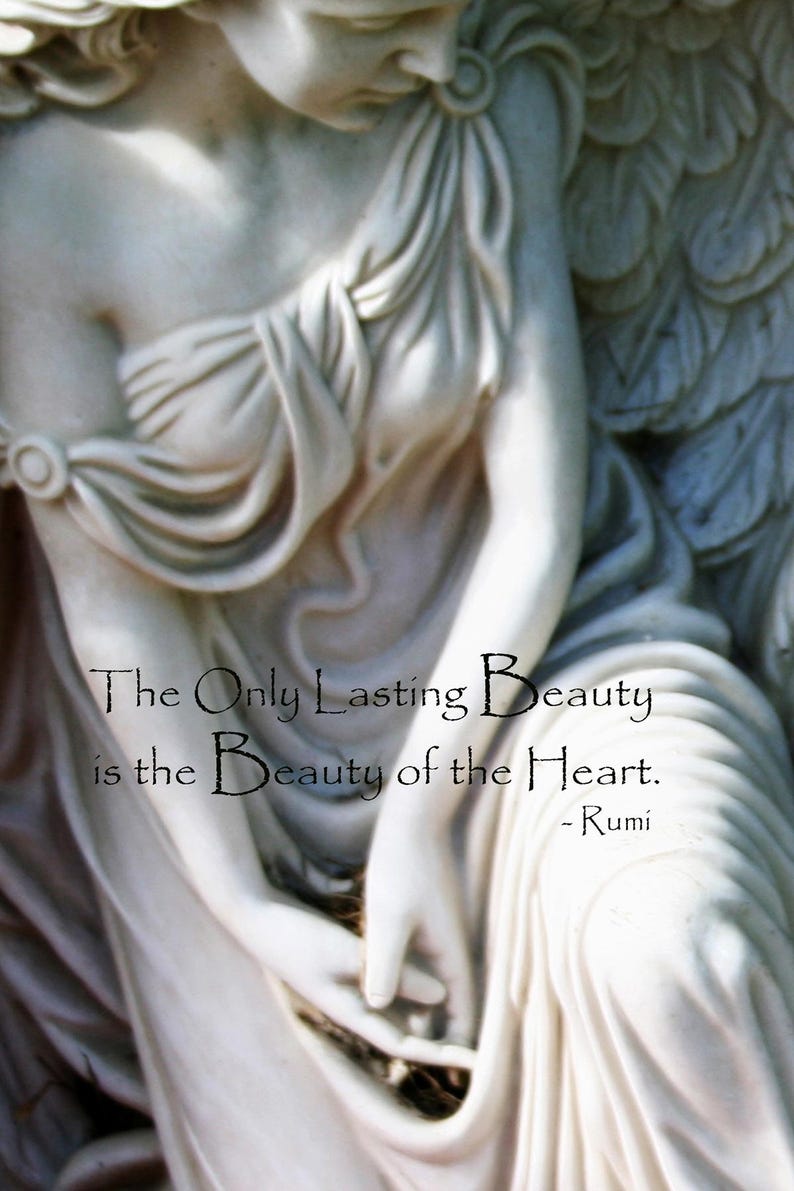 Massimo's Angel - the Only Lasting Beauty (rumi) - Card - Etsy