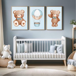 Set of 3 Digital Printable Posters for Kids Room | Nursery Wall Art | Instant Download