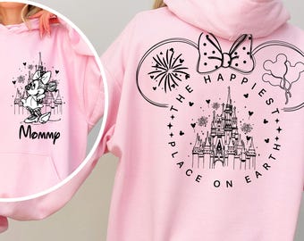 The Happiest Place One Earth Couple Shirt, Mickey and Minnie Magical Castle Shirt, Disney Family Trip Shirt, Disneyland Vacation Tee