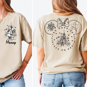 The Happiest Place One Earth Couple Shirt, Mickey and Minnie Magical Castle Shirt, Disney Family Trip Shirt, Disneyland Vacation Tee