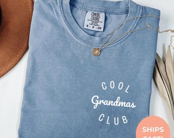 Camiseta del Club de Abuelas Cool Comfort Colors®, Camiseta del Día de la Madre, Camiseta de la Mejor Abuela, Camiseta de la Abuela Cool, Camiseta de Nana, Regalo de los Nietos