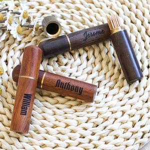 Custom Wooden Toothpick Holder, Personalized Name Mini Toothpick Box, Toothpick Storage Box, Home Gift, Father Gift, Gift for him