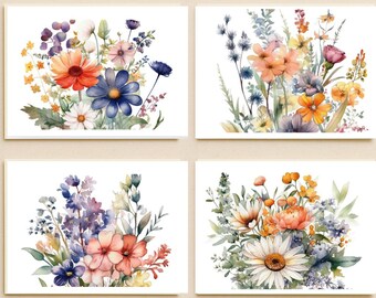 Floral Notecards -Wildflower Stationery