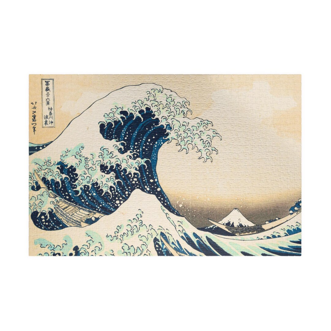 The Great Wave off Kanagawa Puzzle Hokusai Japanese Art Jigsaw,