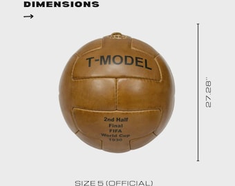 ヴィンテージレザーT字型1930年代サッカーボール - Etsy 日本