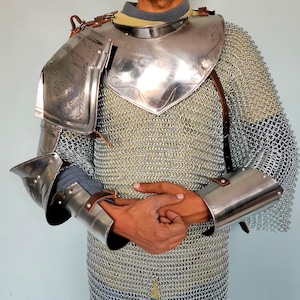 King Arthur Merlin Cosplay Rüstung: Mittelalterliches Stahlkostüm