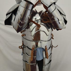 Mittelalterliche Ritter Halb Kürass Rüstung | Fantasy Krieger Halbstahl Kürass Rüstung | Antikes Halloween Larp/Cosplay Kostüm