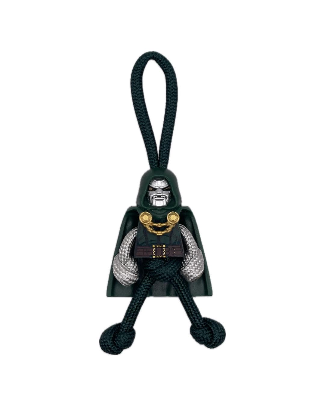 Handmade Doctor Doom Paracord Minifigure Keychain, Marvel