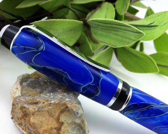 Blueberry Tangle Hand-Crafted Writing Pen - FREE Engraving