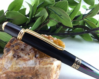 6,000 Year Old Hand-Crafted Ancient Bog Oak Writing Pen - Free Engraving