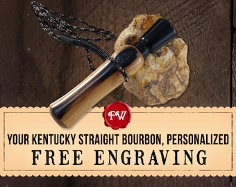 Authentic Used Makers Mark Bourbon Whisky Barrel Arkansas Magnum Duck Call - Hand Crafted Best Man, Groomsman Gifts-Free Engraving