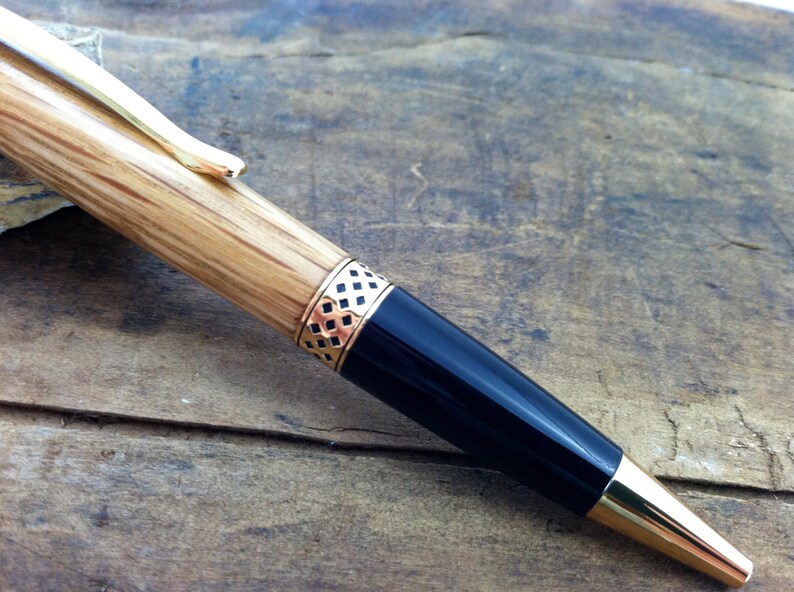 Authentic Jim Beam Oak Bourbon Barrel Stylus Pen Groomsmen Wedding Favor FREE Engraving image 4