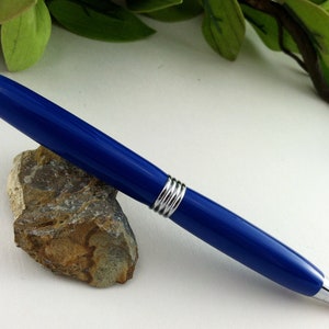 Bluebird Vibrant Blue Groomsmen Favor Pen Free Engraving image 4