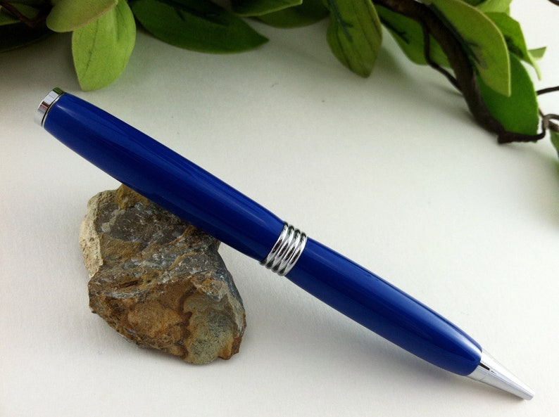 Bluebird Vibrant Blue Groomsmen Favor Pen Free Engraving image 4