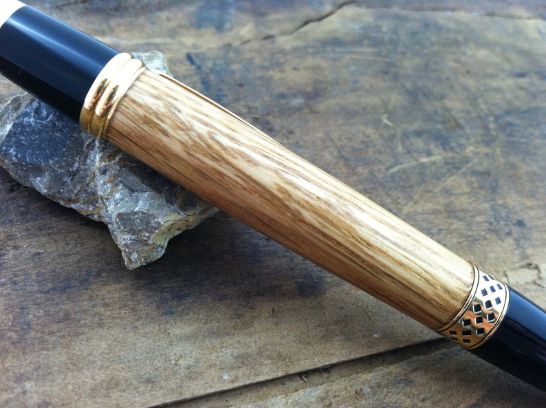 Authentic Jim Beam Oak Bourbon Barrel Stylus Pen Groomsmen Wedding Favor FREE Engraving image 5