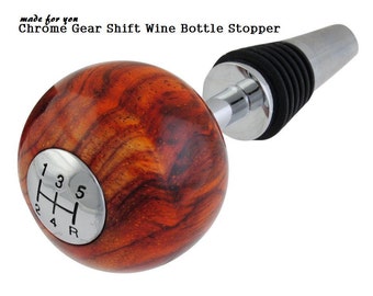 Gear Shift Wine Bottle Stopper Groomsmen Favor, Wedding Party Gifts