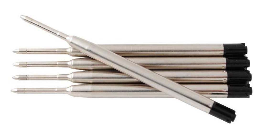 2 Parker Style Black Ballpoint Pen Ink Refills FREE Shipping Etsy