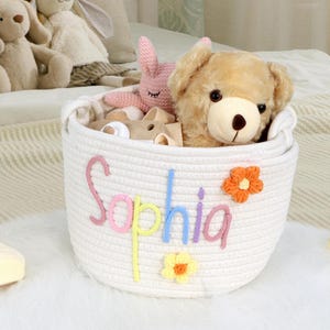 Handmade Basket, Custom Baby Gift, Baby Basket, Baby Shower Gift, Newborn Gift, Laundry basket, Toy Basket, Personalized Gift