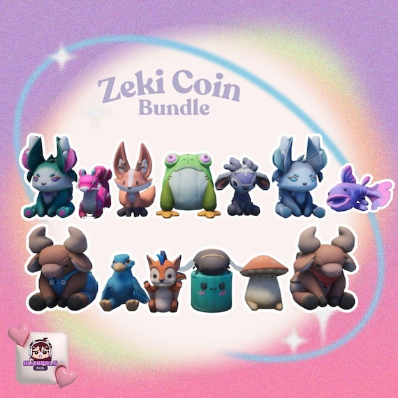 Palia Zeki Coin Plushies Bundle - Kitsu - Silverwing