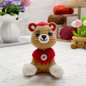 Cute Little Lion Crochet Pattern PDF Amigurumi Safari Animal Plush DIY Soft Toy Tutorial Digital Download Baby Gift Nursery Decor Handmade