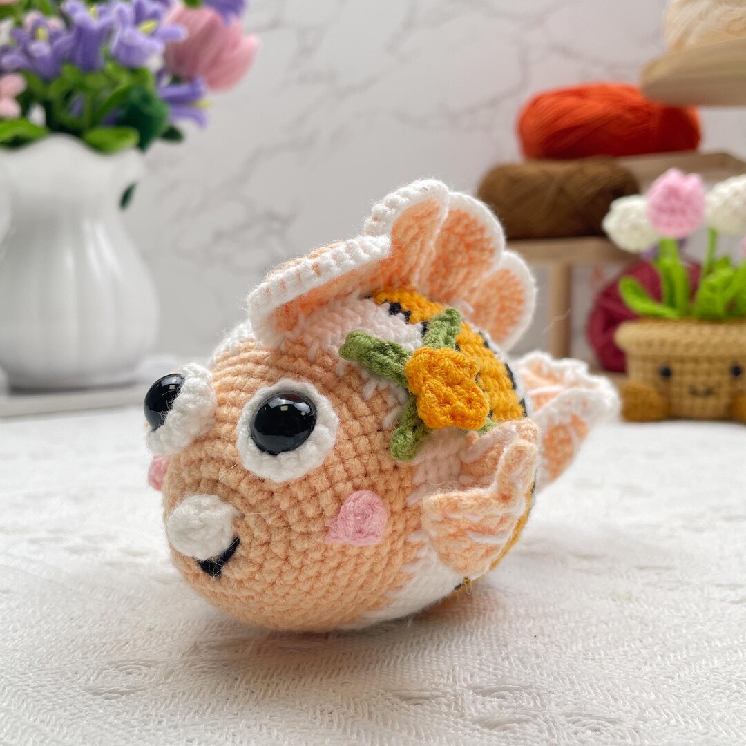 Cute Clown Fish Crochet Pattern PDF Amigurumi Sea Animal Plush ...