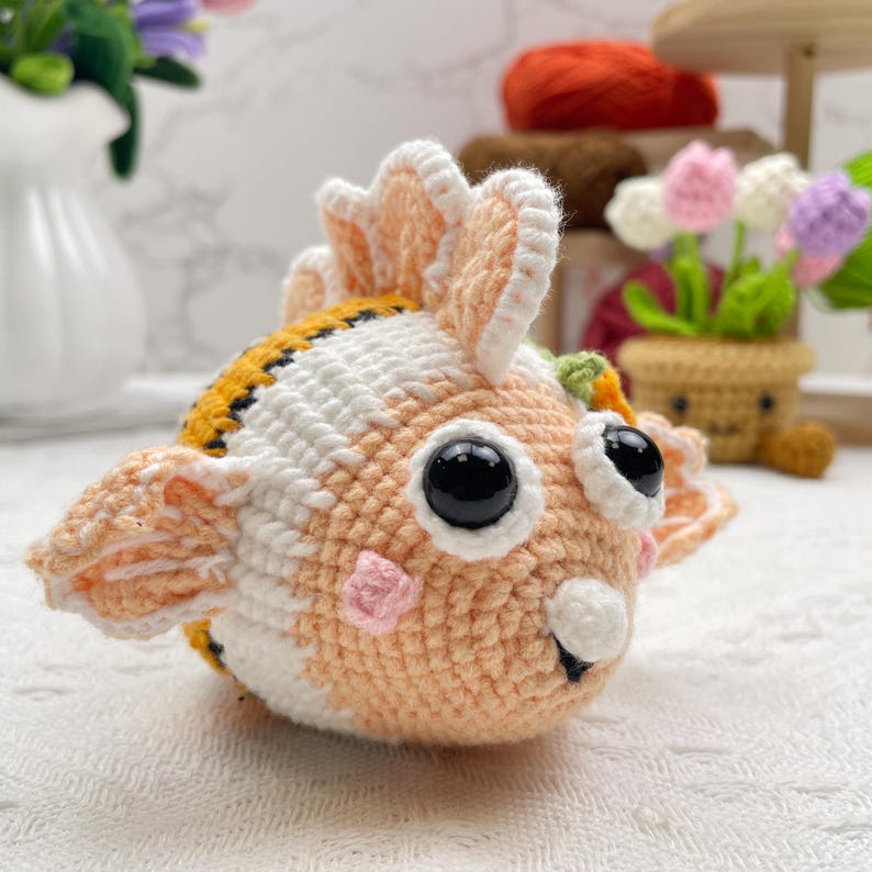 Cute Clown Fish Crochet Pattern PDF Amigurumi Sea Animal Plush ...