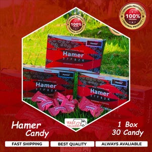 Bonbons au café Hamer ginseng, gâterie gastronomique aux herbes, collation asiatique au café, cadeau sucré pour lui ou elle