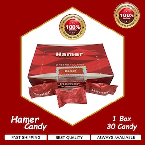 Gâterie gastronomique aux herbes, collation asiatique au café, cadeau sucré pour lui ou elle, bonbons au café Hamer ginseng