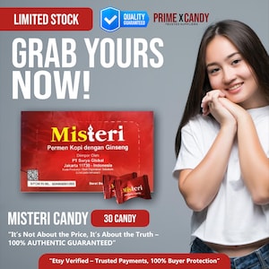 Exotic Coffee Sweet from Asia, Bold Flavor Treat, misteri Herbal Candy, Unique Gift for Him or Her,