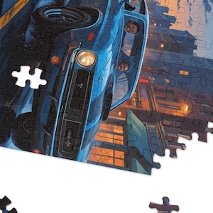 Vintage Car Jigsaw Puzzle: Family Game Night in a Tin