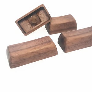 SAプロファイル ウォルナットウッドキーキャップ：MXメカニカルキーボード用職人による本物の木製ブランクキーキャップ