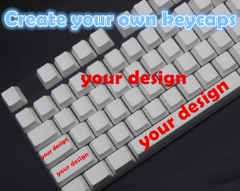 Créez votre propre jeu de capuchons de touches, touches mécaniques personnalisées à sublimation PBT