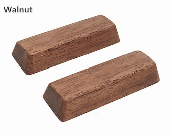 Tecla de madera con barra espaciadora dividida, teclas artesanales de madera maciza para teclado mecánico MX