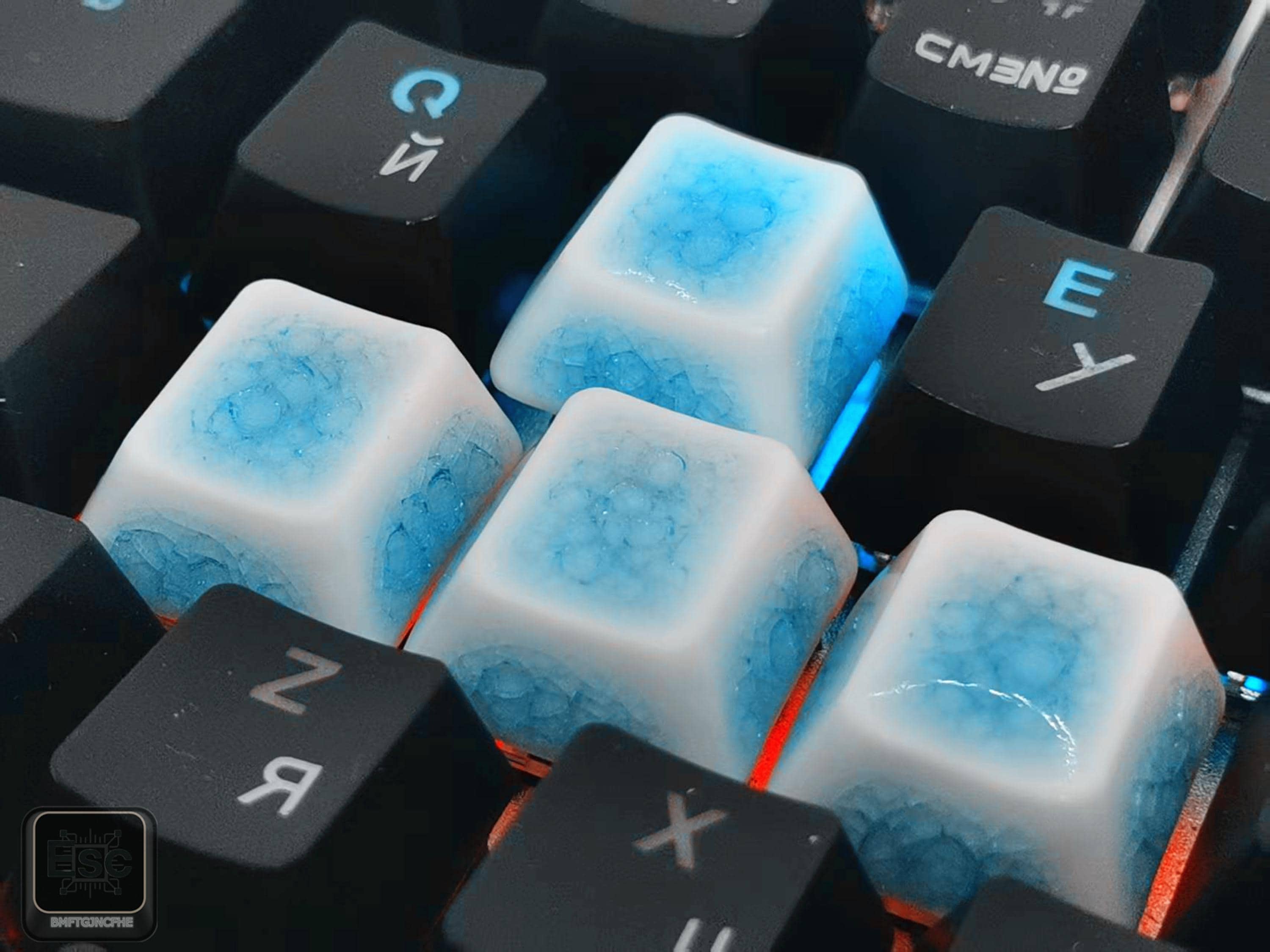 Custom Ceramic Keycap Set: Unique Artisan Keycaps, Translucent ...
