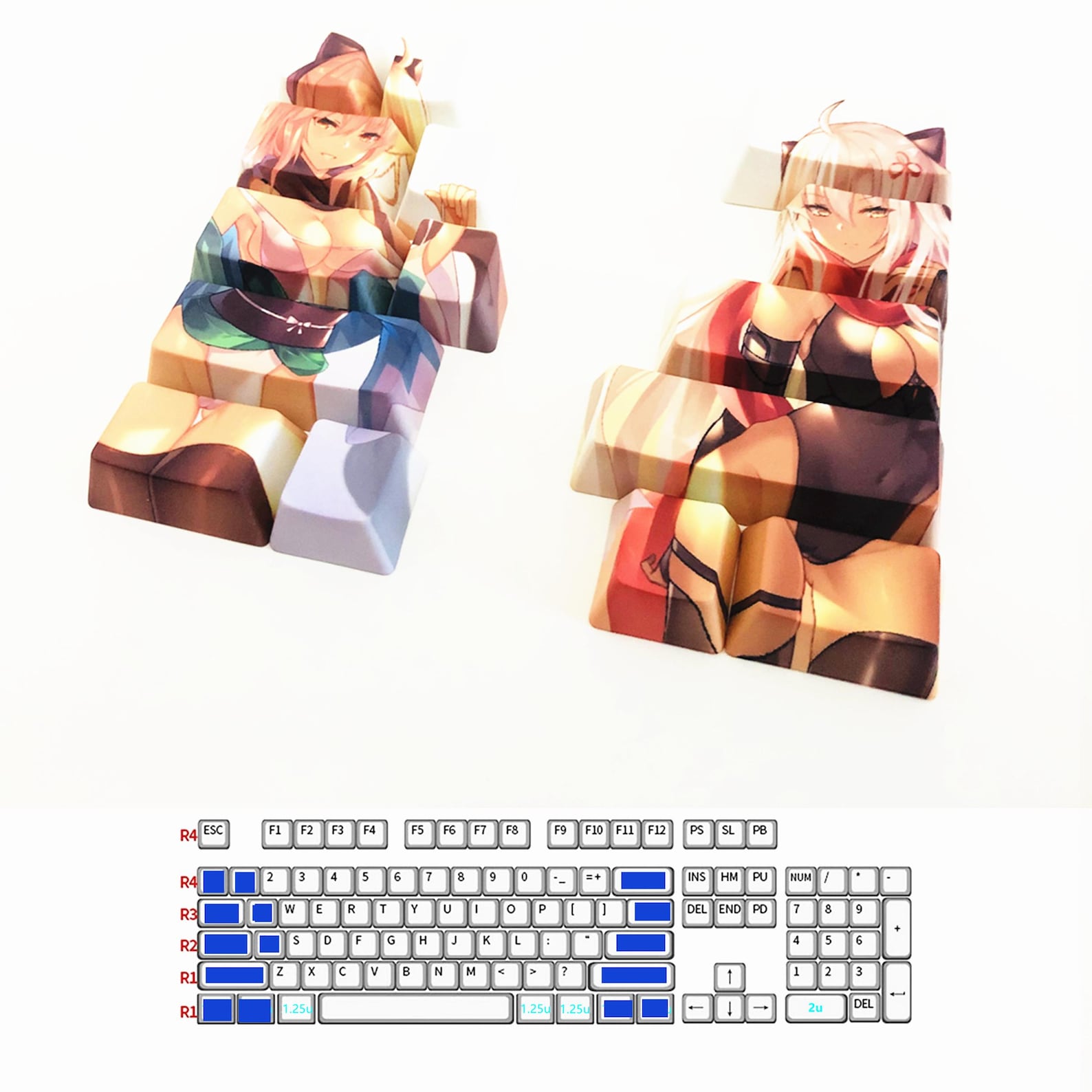 Create Your Own Keycap Set, Custom PBT Sublimation Mechanical Keycaps ...